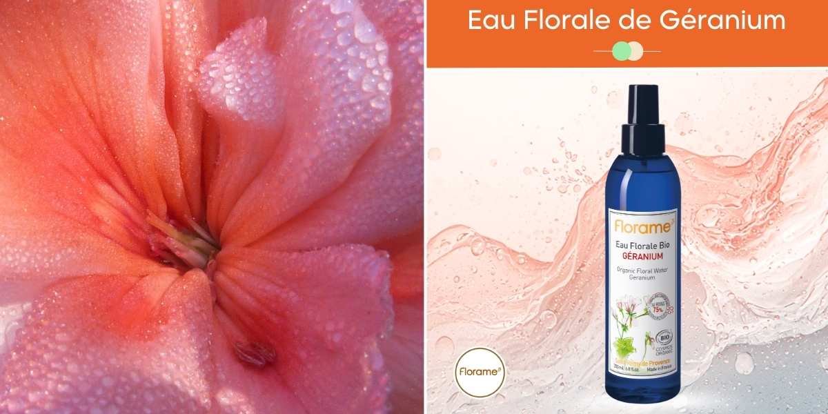 Eau Florale G&eacute;ranium Peau Grasse & Acn&eacute;ique FLORAME