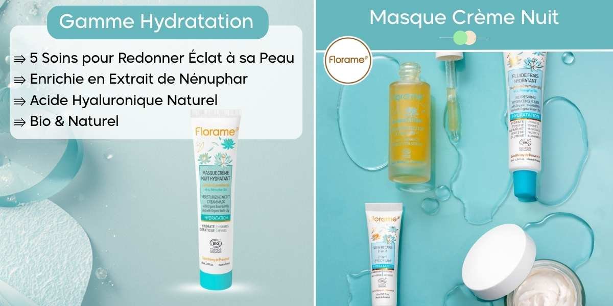 Masque Cr&egrave;me Nuit Hydratant - FLORAME