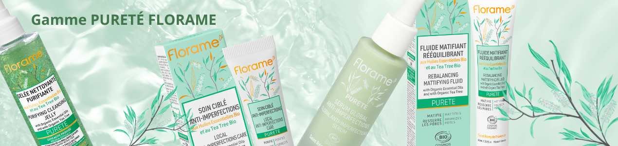 Soins Purifiant Matifiant Peau Mixte Grasse Imperfection Florame Pureté