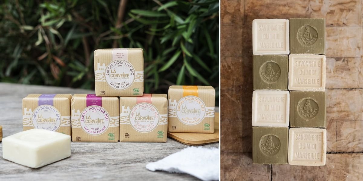 Savon De Marseille Lait d'Ânesse Bio La Corvette Savonnerie du Midi
