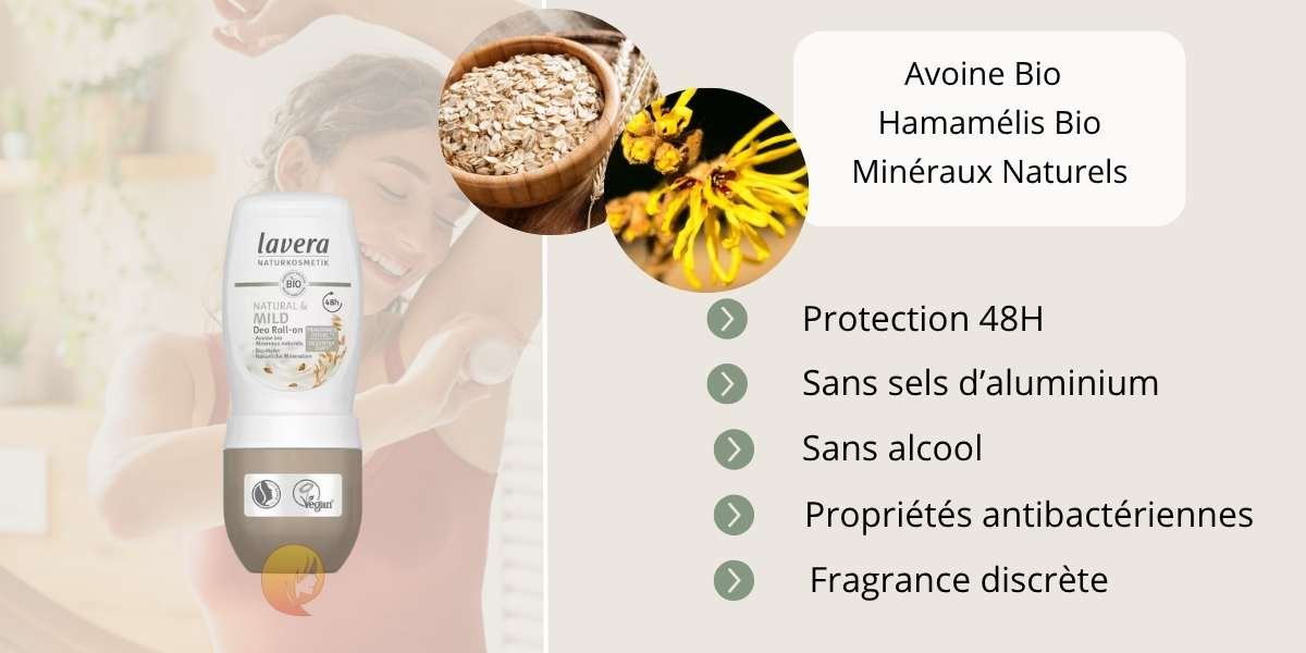 Déodorant Doux Avoine & Hamamélis Bio LAVERA