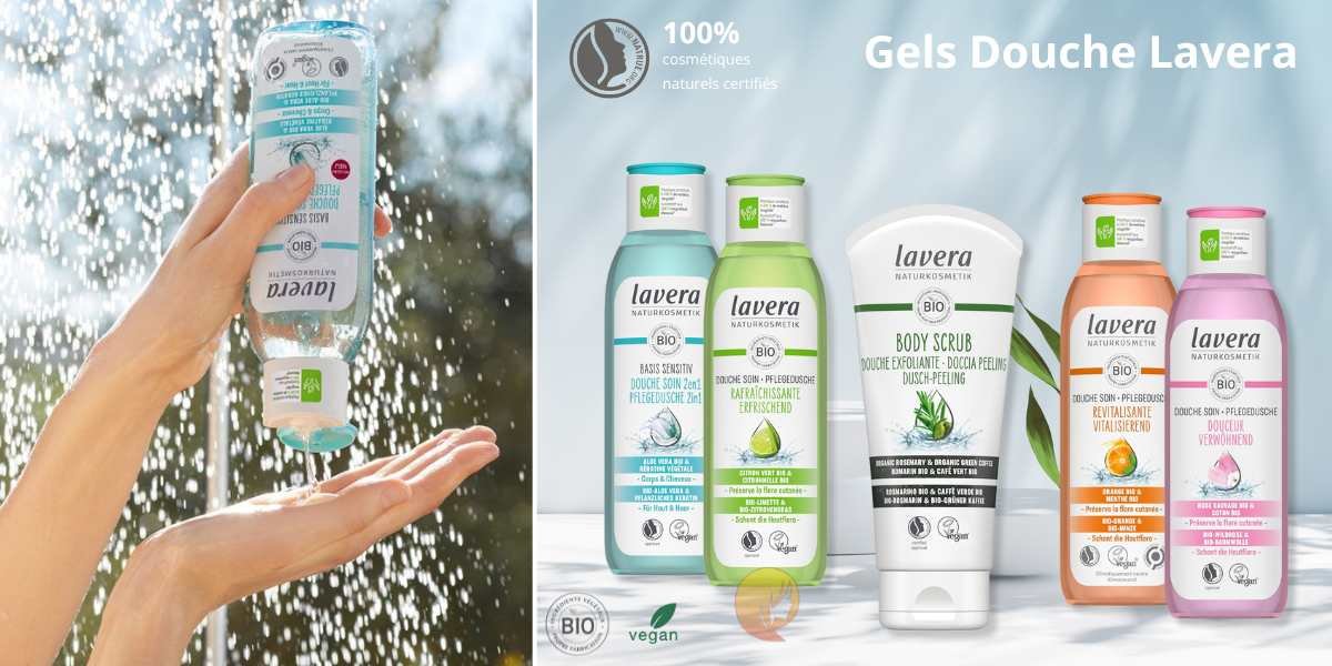 Gel Douche Aloé Véra Basis Sensitiv Lavera