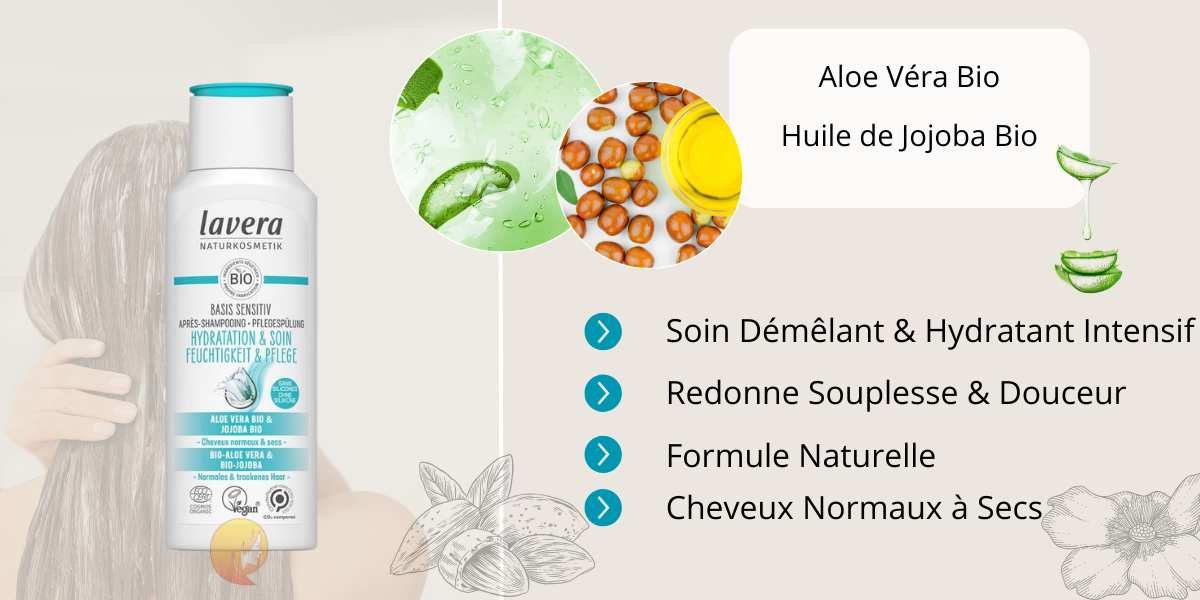 Après-Shampoing Hydratant Bio Lavera Basis Sensitiv