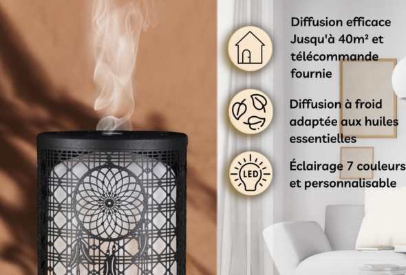 Diffuseur Huiles Essentielles Siena ZEN AR&Ocirc;ME